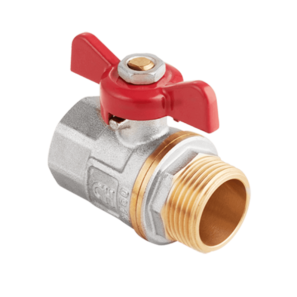 Кран шар.баб. 3/4" ВН красная AquaHit полнопроходной