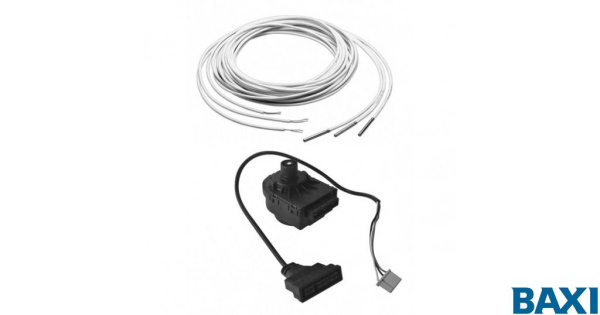 Комплект мотора 3х ходового клапана, кабеля подключения и датчика температуры