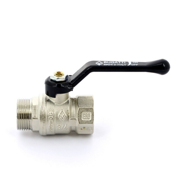 Кран шар.дл.руч. 3/4" ВН черная ARIZONA BUGATTI