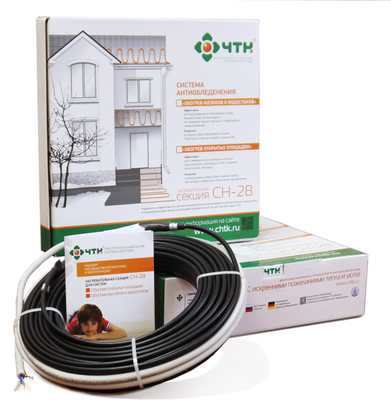 Секция нагревательная СН-28 -2380 Вт,85 м для обогрева желоба