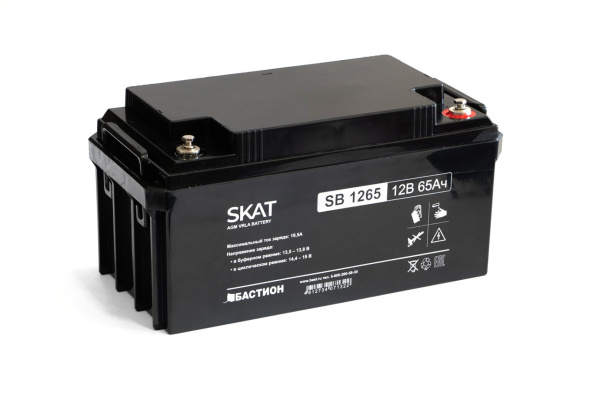 Аккумулятор SKAT SB AGM 1265 65 Ач, 12 В