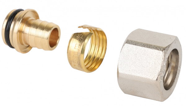 Соединитель обжим 20x2.8 (для п/э и м/п) 3/4"ЕК MVI