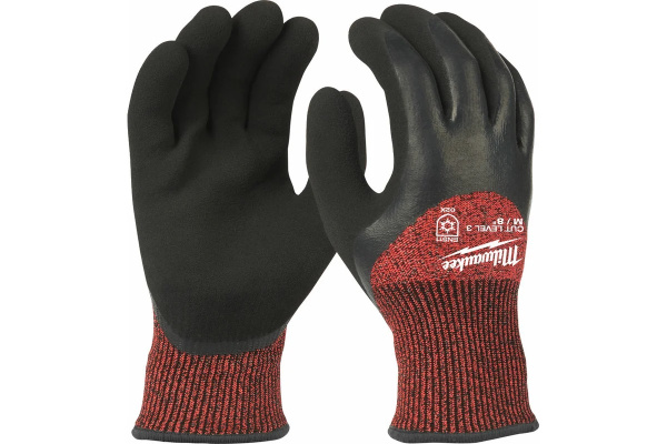 Зимние перчатки с защитой от порезов Winter Cut Milwaukee (уровень 3, размер XL/10)