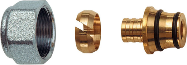 Концовка для пластиковых PEX труб 20х2,8 (накидная гайка M24x19) FAR