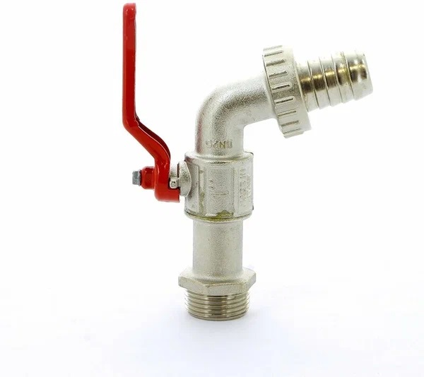 Кран водопр. дл.руч. 1 красная ITAP