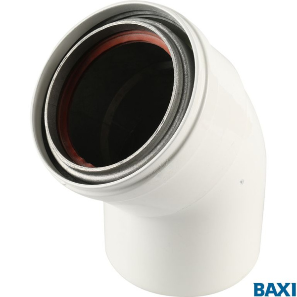 Отвод 45 град., диам. 80 мм . для труб с изоляцией(BAXI Италия)