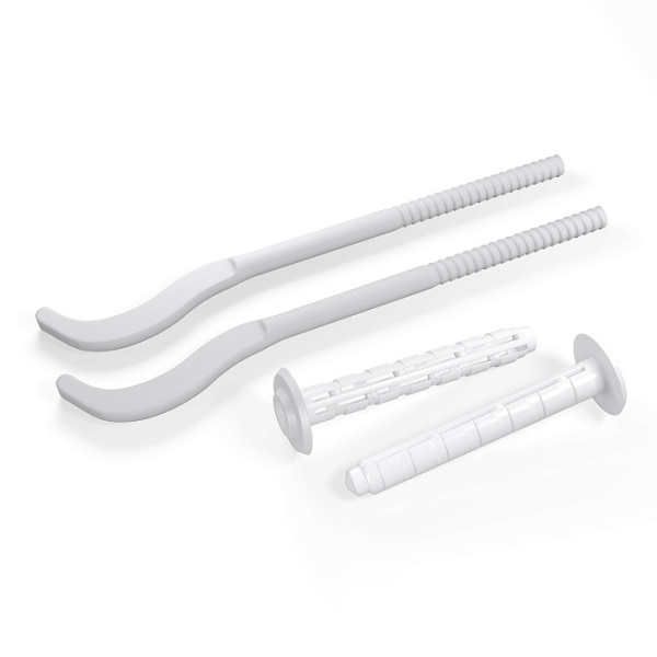 Кронштейны для радиатора 7,2x170 мм белые (плоский, с дюбелем, 2 шт.) Royal Thermo