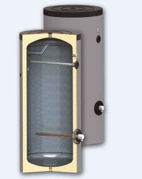 Бойлер 500 л. напольный SEL SUNSYSTEM (ТЭН - опция)