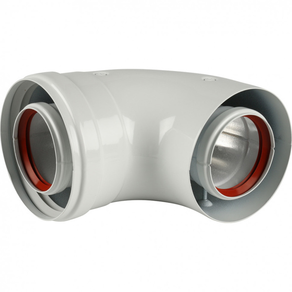 Отвод коаксиальный 60/100 45 гр. (для котлов Immergas)