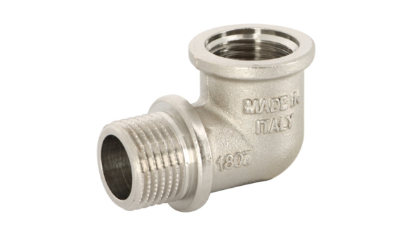 Уголок 1/2" ВН с ограничителем ник. UNI-FITT