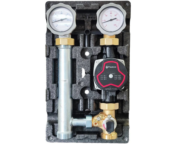 Насосная группа 1" MK со смесителем (с насосом Flamco GPA 25-7.5) Meibes