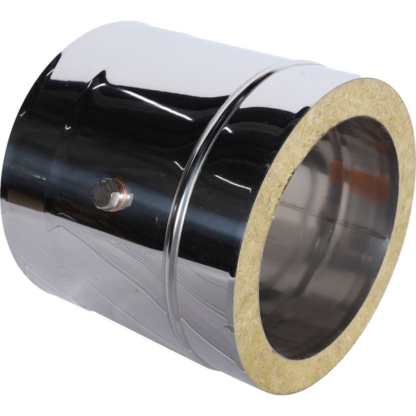 Труба сэндвич D200/260 для измерений и отвода конденсата (250 мм) (430/0,8) нерж. Дымотек 