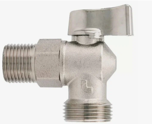 Кран шар. угловой 1/2"x3/4" НН (для стиральной машины) ITAP