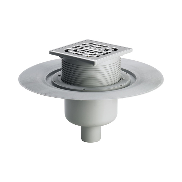 Трап Viega прямой D110 с рег. высоты нерж. реш.