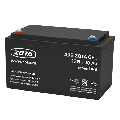 Аккумулятор ZOTA GEL 100 Ач, 12 В