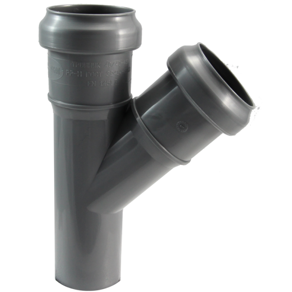 Тройник 40x40x45° STANDART SINIKON