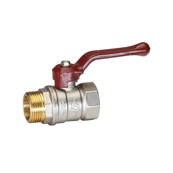 Кран шар.дл.руч. 1/2" ВН красная TEMPER (88.В-Н.1/2".Р)