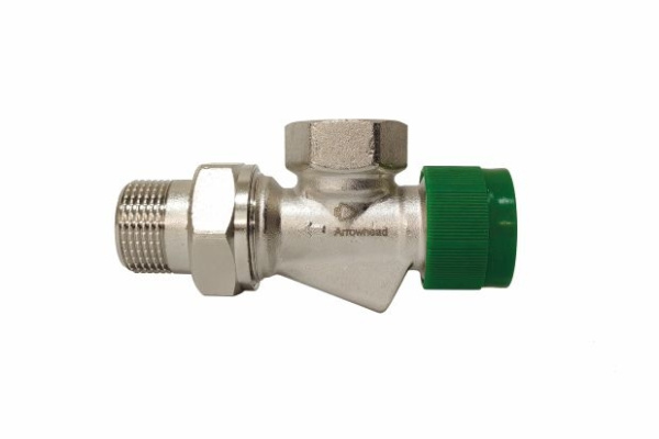 Вентиль НВ 1/2 термостатический, угловой, осевой, со сгоном Element