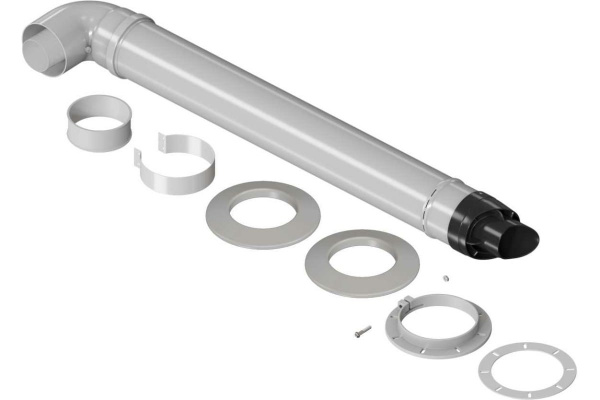 Комплект коаксиального дымохода универсальный 60/100 (для конденсационных котлов) KRATS