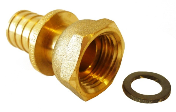 Муфта 20х1/2" с накидной гайкой (латунь) SINIKON