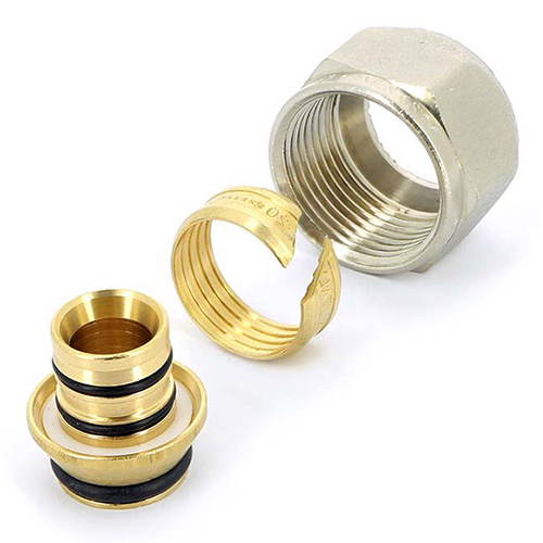 Соединитель обжим 16x2.0 (для п/э и м/п) 3/4"ЕК UNI-FITT
