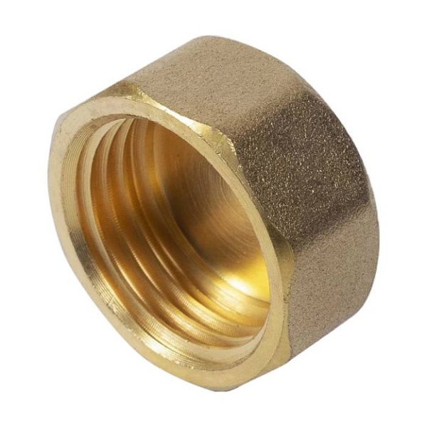 Заглушка ВР 1 1/2" латунь TIEMME