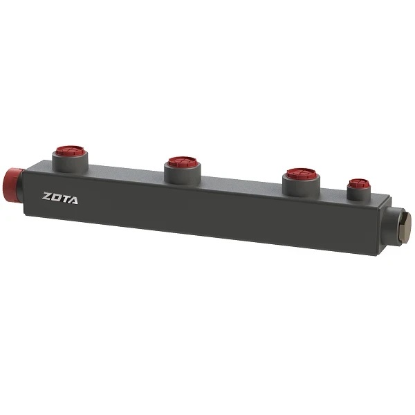 Гидравлический коллектор стандартный с внутренней резьбой  3 контура, до 70 кВт