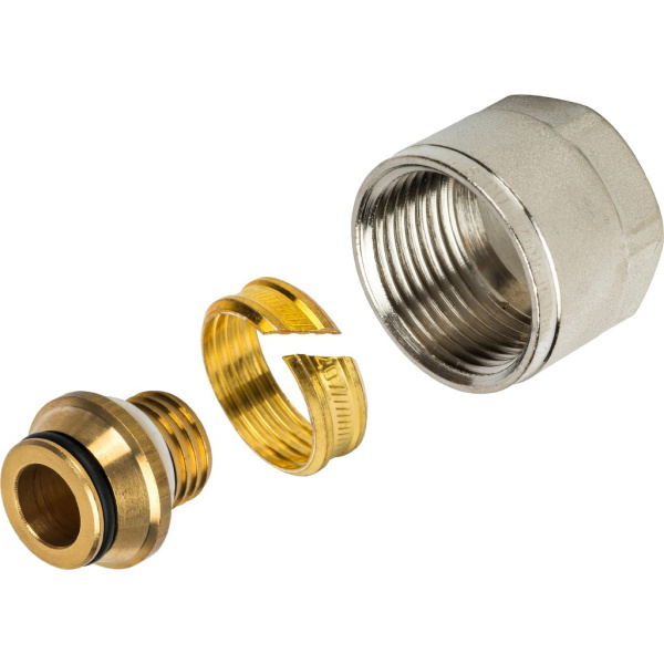 Соединитель обжим 20(2,0)x3/4" ЕК (для коллекторов) SINIKON