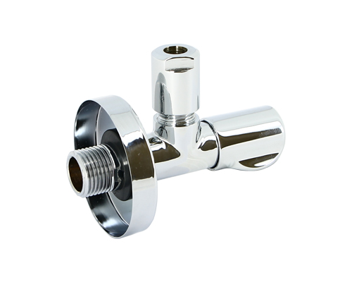 Вентиль Н-обжим UNI-FITT 1/2" х 10 мм (3/8") LUX, для подключения бачков