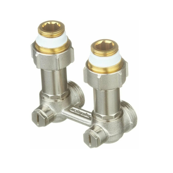 Узел нижнего подключения (телескопический) ET2/50, угловой, 3/4x3/4" Meibes