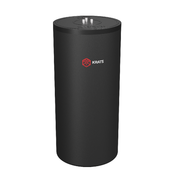 Бойлер 100 л. (83,5 л.) настенный «бак-в-баке» (чёрный) KRATS COMFORT (ТЭН - опция)