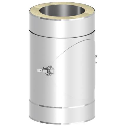 Труба сэндвич D200/260 (250 мм) с лючком ревизии (430/0,8) нерж. Дымотек