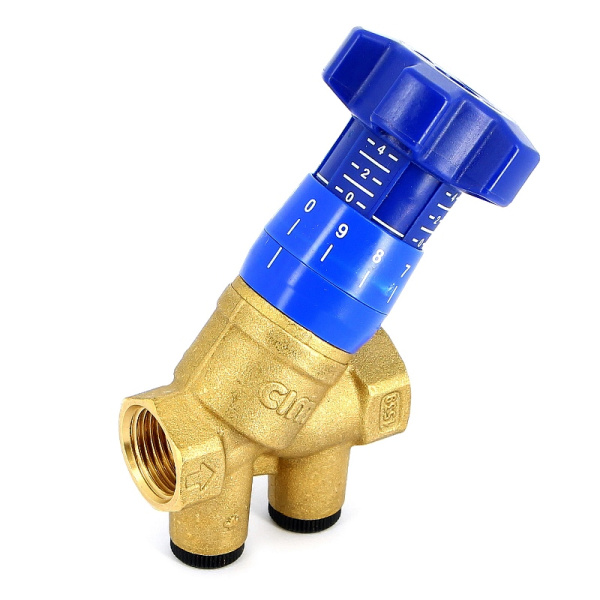 Вентиль баланс. DN15 1/2" CIM 787OT/2R (с заглушками) CIMBERIO