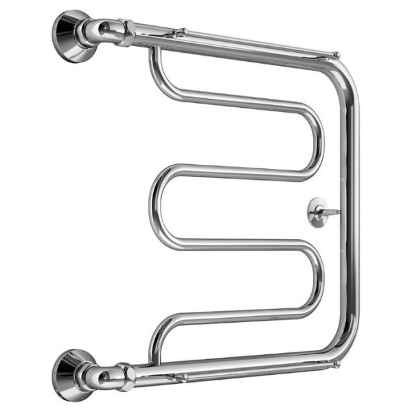 Полотенцесушитель Фокстрот Вид-25 1" (50х50 см) с полкой МАРГРОИД