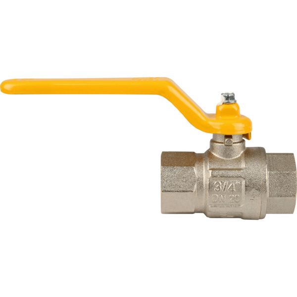 Кран шар. для газа дл.ручка желтая 3/4'' ВВ ITAP
