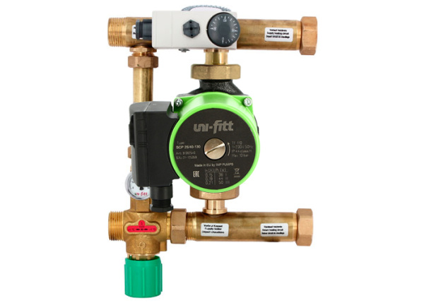 Насосно-смесительный узел 1" MULTIMIX (со смесителем, c насосом SCP 25/60 130) UNI-FITT