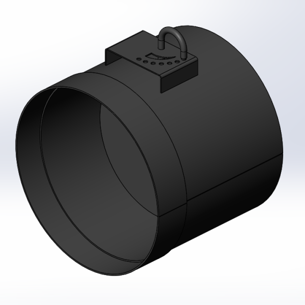 Патрубок дымохода D255, L224