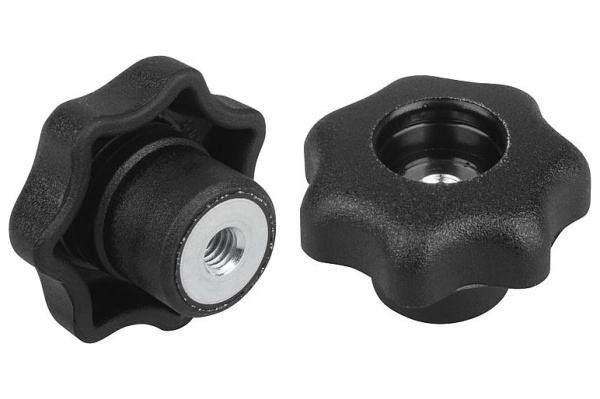 Ручка звездообразная 32*M6*30 blue (GH100208 / HL12281)