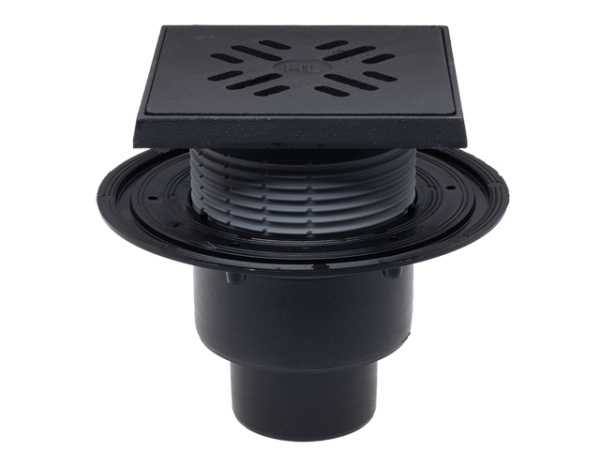 Трап с вертикальным выпуском DN50/75/110 с чугунной решеткой (1,5т)