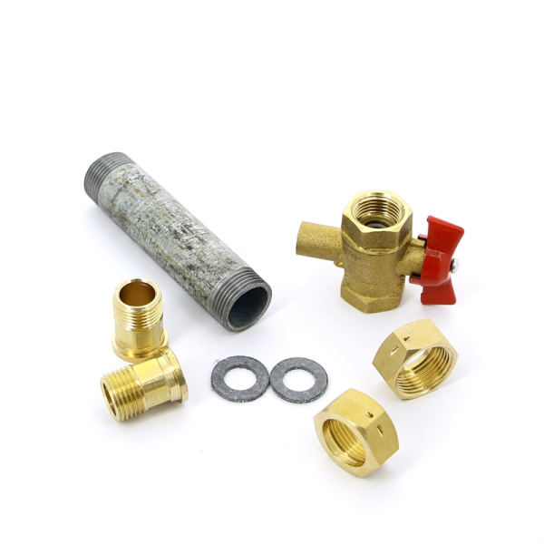 Присоединители (пара) 3/4"х1/2" для счетчиков тепла
