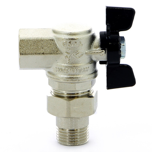 Кран шар.америк. 1/2" баб.черная угл.OREGON BUGATTI