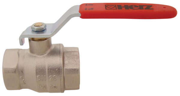Кран шаровой DN32 1 1/4" ВВ (ручка-рычаг) HERZ