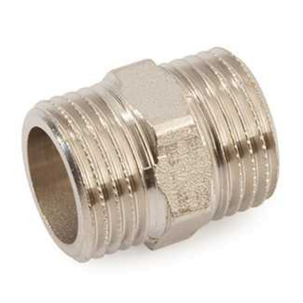 Ниппель 1/2"х1/2" ник. GF