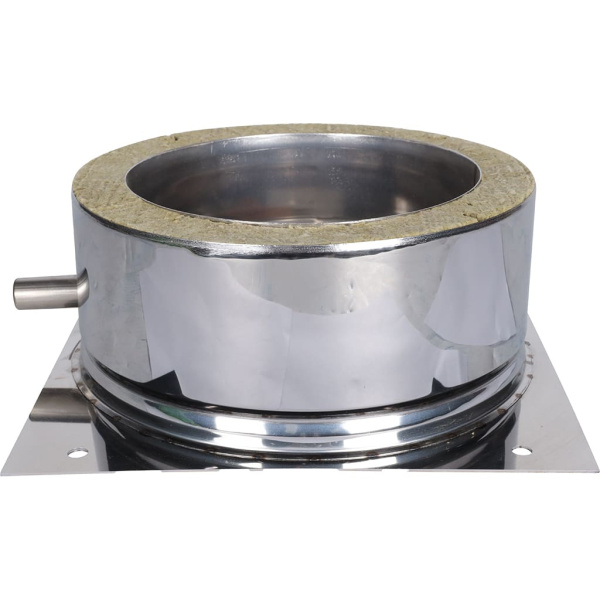 Пластина основания с боковым выпуском конденсата D200 мм (430/0,8) нерж. Дымотек