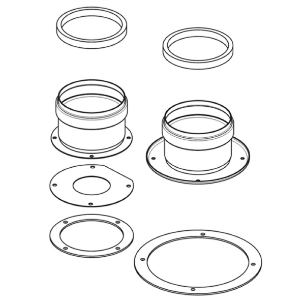 Комплект раздельного дымохода для котлов DN80 FONDITAL (ANTEA, FORMENTERA, ITACA, MINORCA)