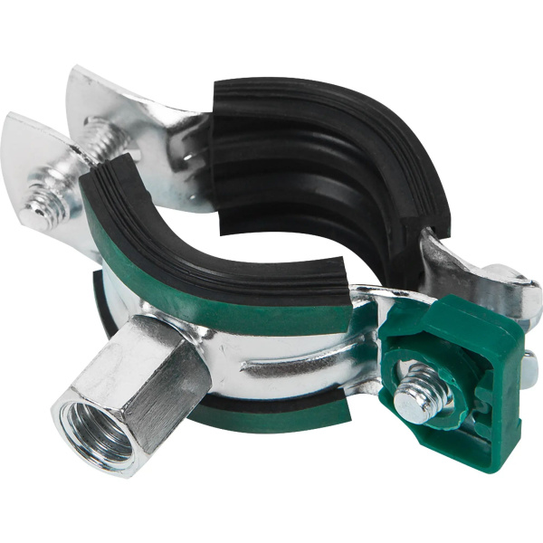 Хомут KSB2 М8/М10 3/4" (25-28 мм) 2-х винт. с уплотн. epdm, быстрый замок