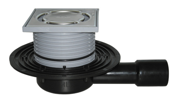 Трап с сухим сифоном с горизонтальным отводом HL90Pr 50мм