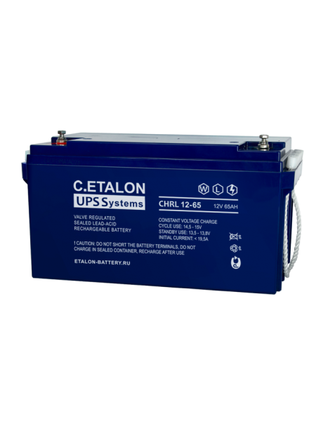 Аккумулятор C.ETALON CHRL AGM 65 Ач, 12 В