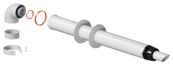 Комплект коаксиального дымохода АНТИЛЁД 60/100 (Protherm Пантера, Гепард с 2015 г.) KRATS