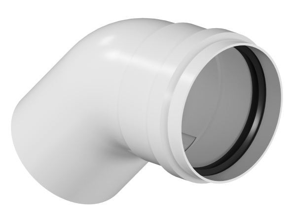 Отвод конденсационный D80 45 гр. KRATS